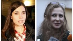 Marie Aljochinová a Naděžda Tolonnikovová, členky ruské skupiny Pussy Riot, jsou na svobodě