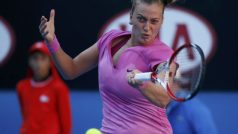 Petra Kvitová během 1. kola Australian Open