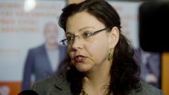 Kandidátka na ministryni práce a sociálních věcí Michaela Marksová-Tominová z ČSSD