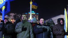 Protesty v Kyjevě, bohoslužba na náměstí Nezávislosti