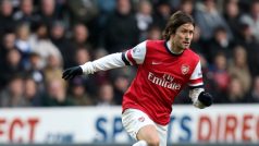 Fotbalista Tomáš Rosický v dresu Arsenalu