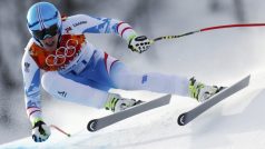 Matthias Mayer na trati olympijského sjezdu