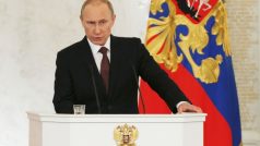 Ruský prezident Vladimir Putin promluvil v dumě o Krymu