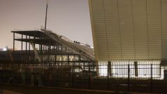 Rozestavěný brazilský fotbalový stadion Itaquerão