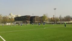 Pohled na hřiště ČAFC Praha