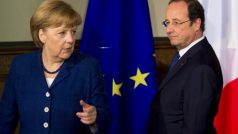 Německá kancléřka Angela Merkelová a francouzský prezident François Hollande