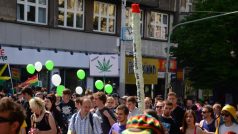 Průvod Million Marihuana March v Praze