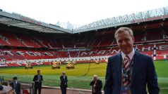 ... podíval se i na stadion Manchesteru United...