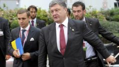 Ukrajinský prezident Petro Porošenko přijíždí na summit EU do Bruselu