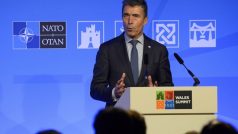 Generální tajemník Severoatlantické aliance Anders Fogh Rasmussen na summitu ve Walesu