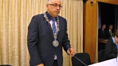 Raduan Nwelati (ODS) na ustavujícím zasedání zastupitelstva v Mladé Boleslavi