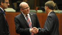 Premiér Bohuslav Sobotka na bruselském summitu EU