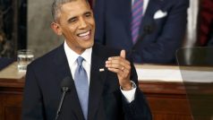 Barack Obama během svého poselství o stavu unie