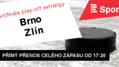 Čtvrtfinále play-off extraligy Brno - Zlín