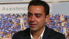 Xavi se na rozlučkové tiskové konferenci neubránil slzám