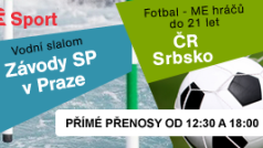 Sobotní sporty: Vodní slalom a fotbal