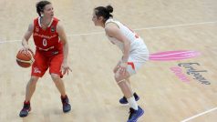 Kapitánka české basketbalové reprezentace Veronika Bortelová