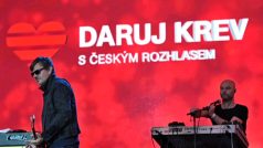 Koncert k ukončení kampaně Daruj krev na Staroměstském náměstí v Praze