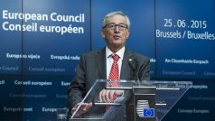 Šéf Evropské komise Jean-Claude Juncker na summitu EU v Bruselu