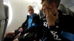 Vlítneme na ně? Lídr Tour Chris Froome a Leopold König spřádají plány před první horskou etapou