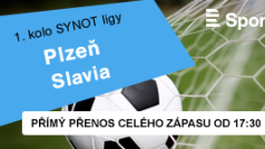 1. kolo SYNOT ligy: Plzeň - Slavia