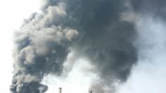 Požár v areálu chemičky Unipetrol v Litvínově