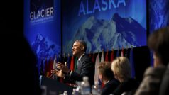 Barack Obama v aljašském Anchorage na mezinárodní konferenci k Arktidě varoval před možnými ničivými dopady globálního oteplování