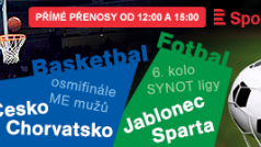 Nedělní basketbal a fotbal