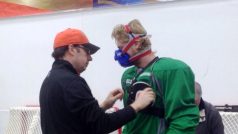 Útočník Philadelphie Flyers Jakub Voráček se připravuje na fyzický test