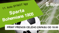 11. kolo SYNOT ligy: Sparta - Bohemians 1905