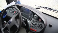 Místo řidiče autobusu