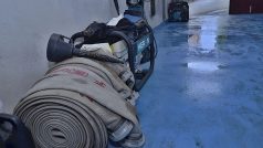 SDH Opočno - úklid po přívalovém dešti