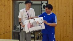 Dominik Skořepa (vlevo) a organizátor celé akce Pavel Petr