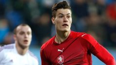 Fotbalista Patrik Schick v reprezentačním dresu