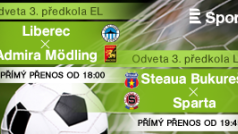 FC Slovan Liberec - Admira Mödling, Steaua Bukurešť - AC Sparta Praha