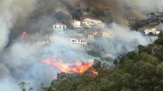 Požáry na portugalském ostrově Madeira