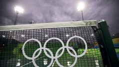 Tenisty na olympijských hrách v Riu ve středu nepustil na kurty déšť