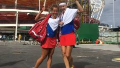 Barbora Strýcová a Lucie Šafářová, olympijské semifinalistky