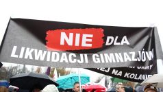 Protesty proti reformě vzdělávání v Polsku