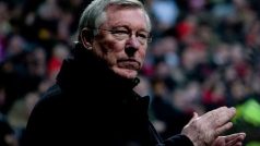 Sir Alex Ferguson v době, kdy ještě trénoval Manchester United