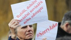 Demostrace proti Babišovým výrokům