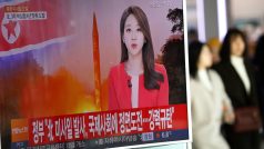 Jihokorejská televize informuje o odpálení rakety z území svého severního souseda.