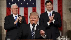 Donald Trump při vystoupení v Kongresu