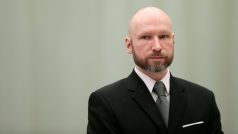 Fjotolf Hansen, původním jménem Anders Behring Breivik, u soudu