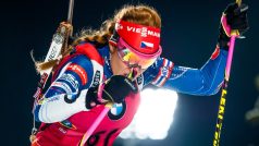 Gabriela Koukalová na olympijských tratích v Pchjongčchangu