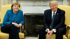 Schůzka amerického prezidenta Donalda Trumpa a německé kancléřky Angely Merkelové