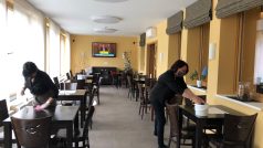 Dezinfikování hotelové restaurace v Jeseníkách