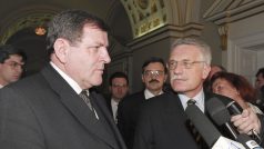 Vladimír Mečiar a Václav Klaus