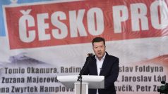 Tomio Okamura na Staroměstském náměstí