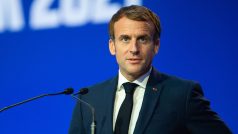 Francouzský prezident Emmanuel Macron na konferenci COP26